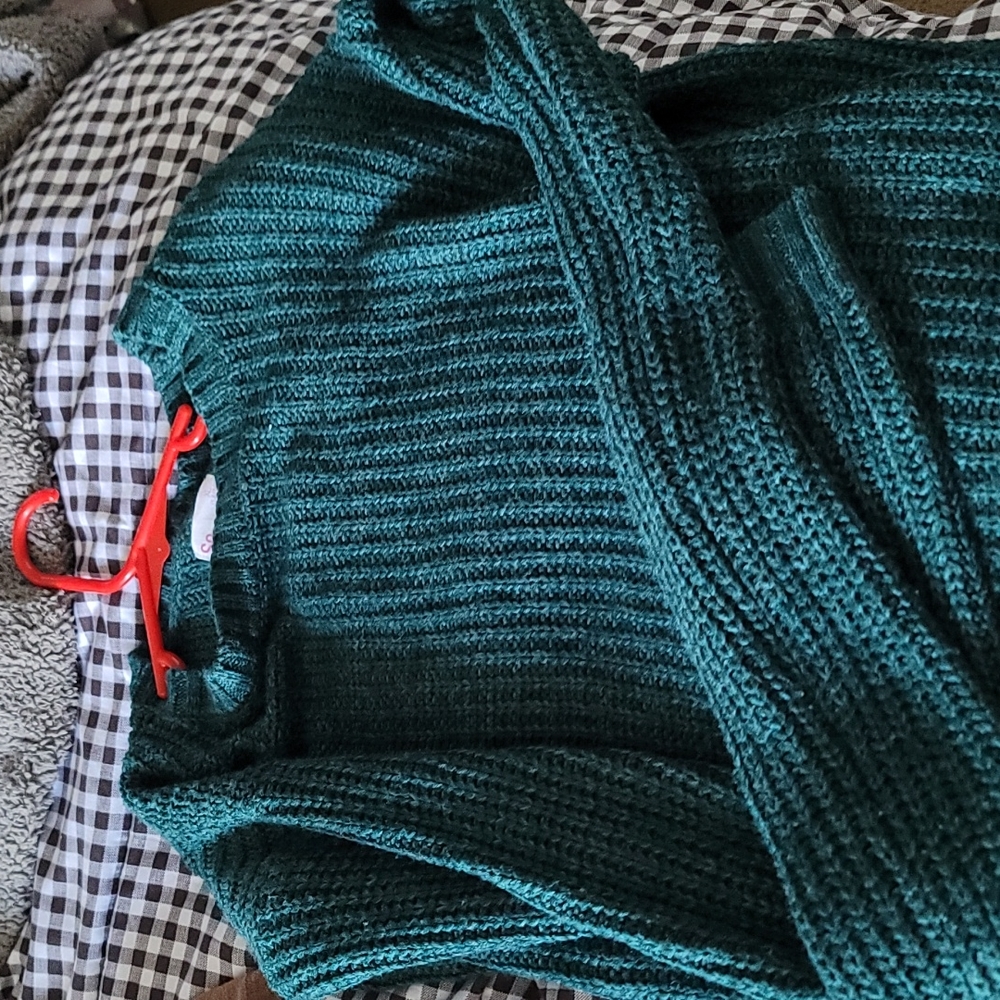 Dark green sweater